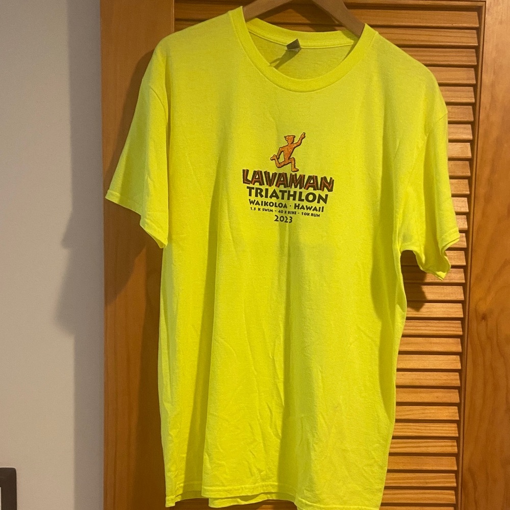 Gildan Yellow Triathlon T-Shirt
